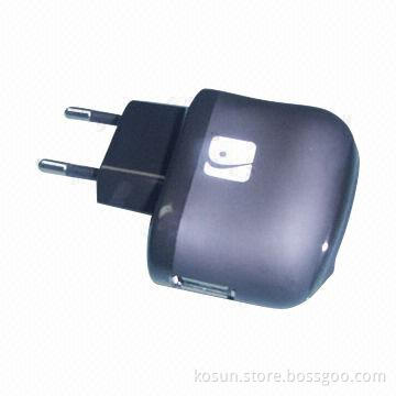 Mobile Phone Charger with 5V DC Output Voltage, and 1,000mAh Output Current